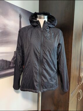 Women's Black Lightweight Hooded Jacket
